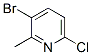 3-BROMO-6-CHLORO-2-METHYL-PYRIDINE Struktur