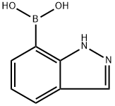1H-INDAZOL-7-YL BORONIC ACID 化学構造式