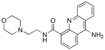 9-Amino-N-(2-(4-morpholinyl)ethyl)-4-acridinecarboxamide Struktur