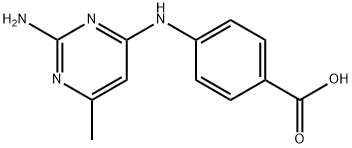 4-(2-氨基-6-甲基-嘧啶-4-基胺)-苯甲酸, 91560-28-0, 结构式