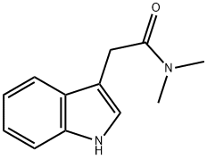 N,N-二甲基吲哚-3-乙酰胺 结构式