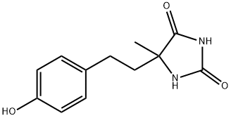 5-[2-(4-羟基苯基)乙基]-5-甲基咪唑烷-2,4-二酮, 91567-45-2, 结构式