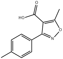 5-甲基-3-对-甲苯基-异恶唑-4-羧酸, 91569-59-4, 结构式