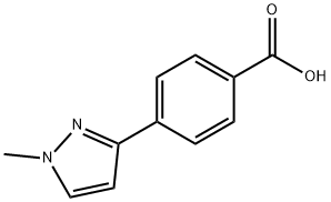 4-(1-甲基-1H-吡唑-3-基)苯甲酸, 915707-39-0, 结构式
