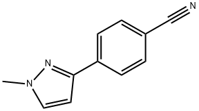 4-(1-Methyl-1H-pyrazol-3-yl)benzonitrile Structure