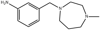 3-[(4-Methylperhydro-1,4-diazepin-1-yl)methyl]aniline 化学構造式