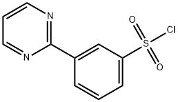 3-Pyrimidin-2-ylbenzenesulphonyl chloride Structure