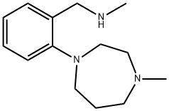 N-Methyl-2-(4-methylperhydro-1,4-diazepin-1-yl)benzylamine 化学構造式