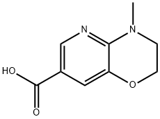 4-甲基-3,4-二氢-吡啶[3,2-B][1,4]噁嗪-7-羧酸 结构式