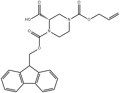 915707-71-0 4-ALLYL 1-(9-H-FLUOREN-9-YLMETHYL) HYDROGEN (2S)-PIPERAZINE-1,2,4-TRICARBOXYLATE