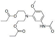 3'-[N,N-Bis(2-ethylcarbonyloxyethyl)amino]-4'-methoxyacetanilide Structure
