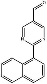 2-(萘-1-基)嘧啶-5-甲醛, 915919-73-2, 结构式