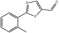 2-(2-メチルフェニル)-1,3-チアゾール-5-カルブアルデヒド 化学構造式