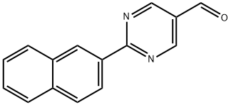 2-(2-ナフチル)ピリミジン-5-カルブアルデヒド 化学構造式