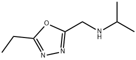 N-[(5-エチル-1,3,4-オキサジアゾール-2-イル)メチル]-N-イソプロピルアミン 化学構造式