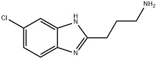 3-(5-クロロ-1H-ベンズイミダゾール-2-イル)プロパン-1-アミン DIHYDROCHLORIDE 化学構造式