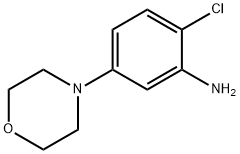 2-クロロ-5-(4-モルホリニル)アニリン 化学構造式