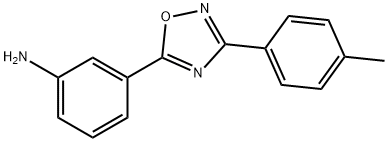 3-[3-(4-methylphenyl)-1,2,4-oxadiazol-5-yl]aniline Structure