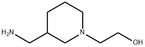 2-(3-(氨基甲基)哌啶-1-基)乙烷-1-醇, 915921-37-8, 结构式