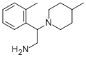 2-(2-甲基苯)-2-(4-甲基哌啶-1-基)乙胺,915922-08-6,结构式