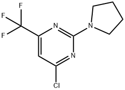 4-氯-2-1-	吡咯烷-6-(三氟甲基)嘧啶,915922-37-1,结构式