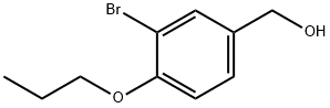 (3-ブロモ-4-プロポキシフェニル)メタノール 化学構造式