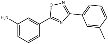 3-[3-(3-methylphenyl)-1,2,4-oxadiazol-5-yl]aniline Structure