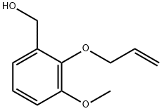 [2-(アリルオキシ)-3-メトキシフェニル]メタノール 化学構造式