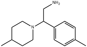 2-(4-methylphenyl)-2-(4-methylpiperidin-1-yl)ethanamine Structure
