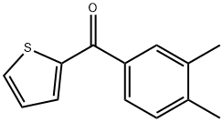 (3,4-ジメチルフェニル)(2-チエニル)メタノン 化学構造式