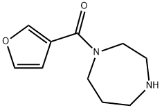 1-(呋喃-3-羰基)-1,4-二氮杂 结构式