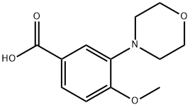 4-甲氧基-3-(4-吗啉基)苯甲酸, 915923-91-0, 结构式