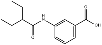 3-[(2-乙基丁酰)氨基]苯甲酸, 915923-97-6, 结构式