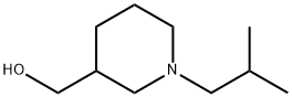 (1-イソブチルピペリジン-3-イル)メタノール 化学構造式