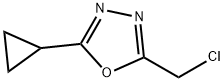 2-(chloromethyl)-5-cyclopropyl-1,3,4-oxadiazole Structure