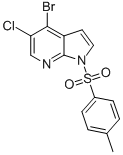 1H-Pyrrolo[2,3-b]pyridine, 4-bromo-5-chloro-1-[(4-methylphenyl)sulfonyl]- Struktur