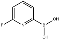 2-氟吡啶-6-硼酸, 916176-61-9, 结构式