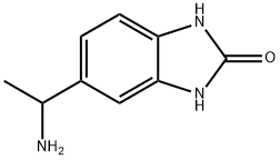 2H-Benzimidazol-2-one,  5-(1-aminoethyl)-1,3-dihydro-,916201-63-3,结构式