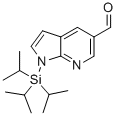 1H-Pyrrolo[2,3-b]pyridine-5-carboxaldehyde, 1-[tris(1-methylethyl)silyl]-,916259-49-9,结构式