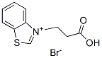 3-(2-carboxyethyl)benzothiazolium bromide,91626-39-0,结构式