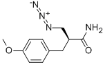 (S)-3-AZIDO-2-(4-METHOXYBENZYL)PROPANAMIDE 化学構造式