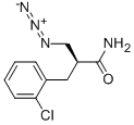 (S)-3-AZIDO-2-(2-CHLOROBENZYL)PROPANAMIDE 化学構造式