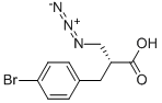 (R)-3-AZIDO-2-(4-BROMOBENZYL)PROPANOIC ACID 化学構造式