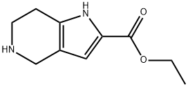 4,5,6,7-四氢-1H-吡咯并[3,2-C]吡啶-甲酸乙酯, 916420-29-6, 结构式