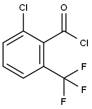 2-クロロ-6-(トリフルオロメチル)ベンゾイルクロリド 化学構造式