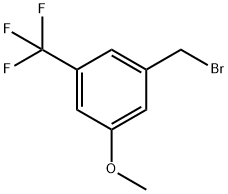 3-甲氧基-5-(三氟甲基)-溴甲基苯, 916421-00-6, 结构式