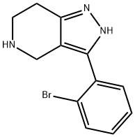 3-(2-BROMOPHENYL)-4,5,6,7-TETRAHYDRO-2H-PYRAZOLO[4,3-C]PYRIDINE
 Structure