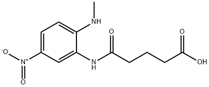 戊二酸-2-甲氨基-5-硝基单苯胺, 91644-13-2, 结构式