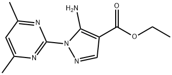 ethyl 5-amino-1-(4,6-dimethylpyrimidin-2-yl)-1H-pyrazole-4-carboxylate Structure