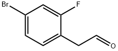 (4-ブロモ-2-フルオロフェニル)アセトアルデヒド 化学構造式